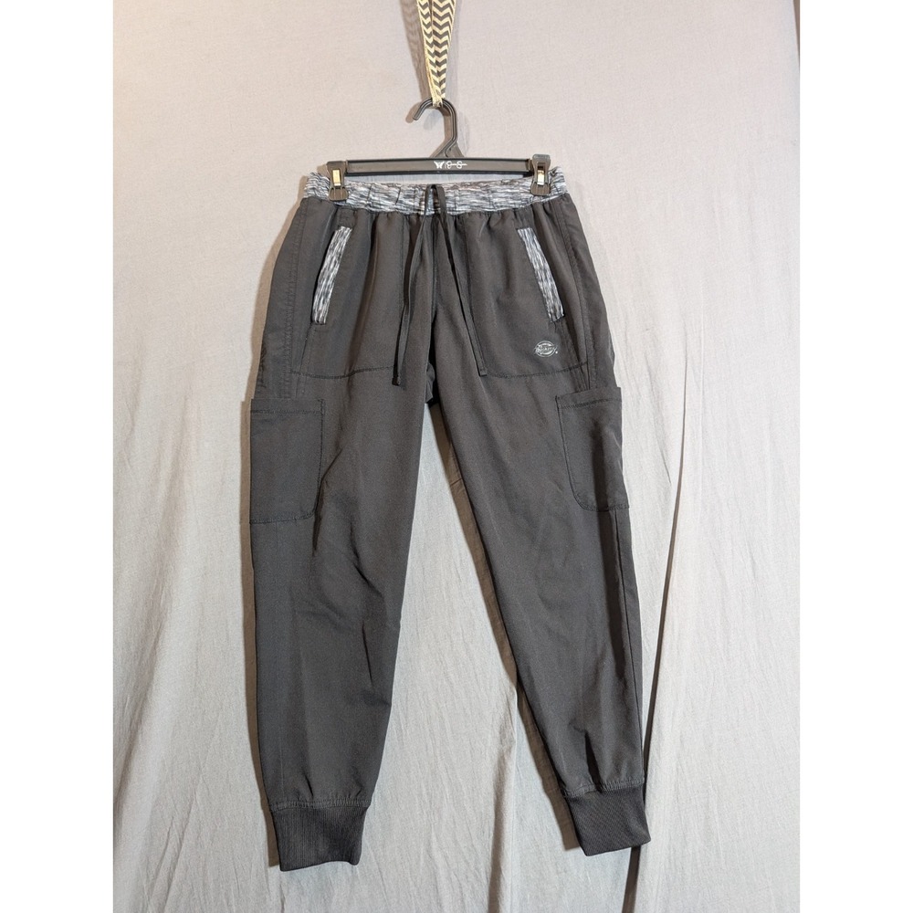 Dickies Black Cargo Scrub Petite Women's Pants Color Black